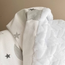 Paturica bebe Norisori din bumbac si tesatura minky cu pilota (4)